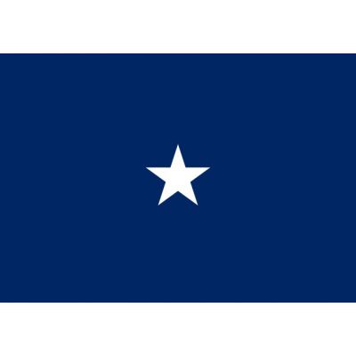 3ft. x 5ft. Navy 1 Star Admiral Flag w/ Lined Pole Sleeve