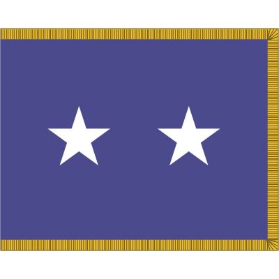 3ft. x 5ft. Air Force 2 Star General Flag Indoor w/ Fringe