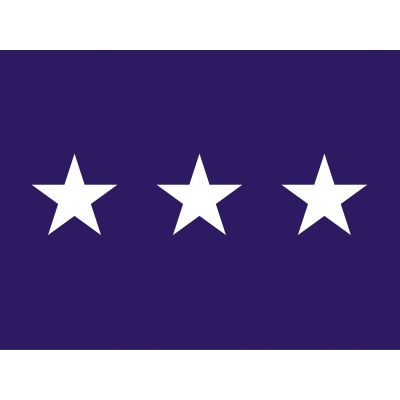 4ft. x 6ft. Chaplain 3 Star General Flag w/Grommets