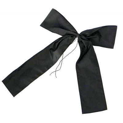 16 in. Black Mourning Bow