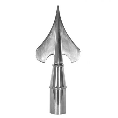 8-1/4 in. Chrome Army Spear Finial