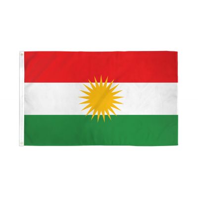 2ft. x 3ft. Kurdistan Flag with Side Pole Sleeve