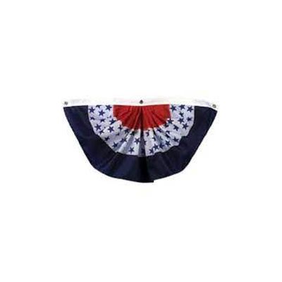 1-1/2ft. x 3ft. 4th of July Fan Pleated with Stars