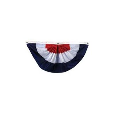 1-1/2ft. x 3ft. Red, White & Blue Pleated Fan