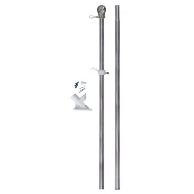 6ft. Silver All American Flagpole Kit -2