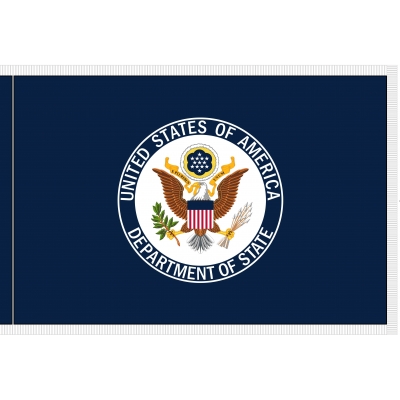 4ft. x 6ft. Department of State Flag with Gold Fringe