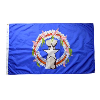 12 in. x 18 in. Northern Marianas Flag Heading & Grommets