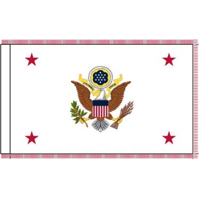 3ft. x 5ft. Under Secretary of the Army Flag w/Red Fringe