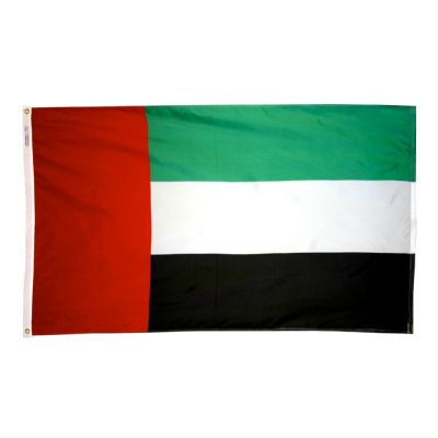 Size 7 United Arab Emirates Flag with Canvas Header