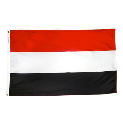 Size 7 Yemen Flag with Canvas Header