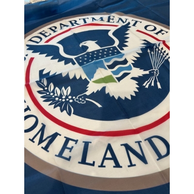 DHS Flag Closeup iamge