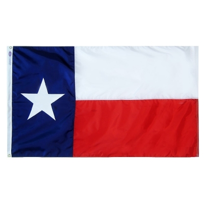4 ft. x 6 ft. Texas Flag w/ Line Snap and Ring