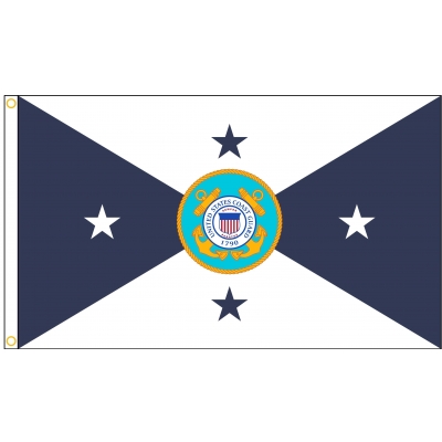 3ft. x 5ft. USCG Vice Commandant Flag H & G