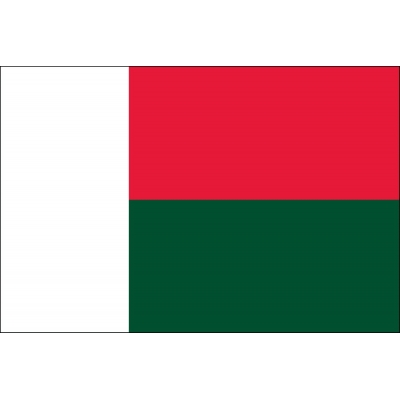 2ft. x 3ft. Madagascar Flag with Side Pole Sleeve