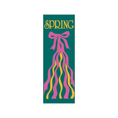 30 x 84 in. Seasonal Banner Spring Ribbons