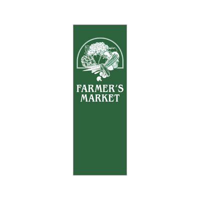30 x 60 in. Seasonal Banner Farmers Market Vegetable Basket