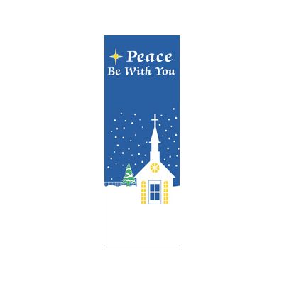 30 x 60 in. Holiday Banner Peace Be with You