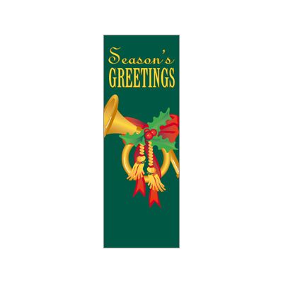 30 x 84 in. Holiday Banner French Horn