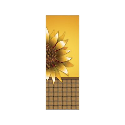 30 x 96 in. Seasonal Banner Sunflower Basket