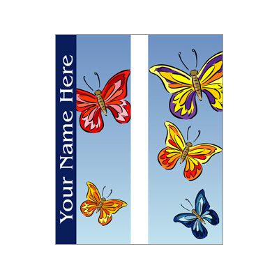 30 x 84 in. Butterflies Double Sided Banner