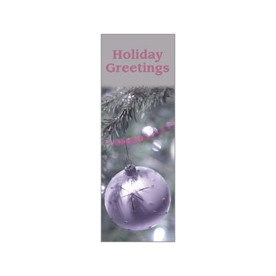 30 x 60 in. Holiday Banner Holiday Greetings Silver Ornament