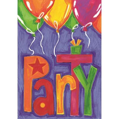 Party Balloons House Flag