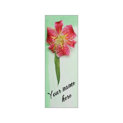 30 x 96 in. Seasonal Banner Watercolor Tiger Lily