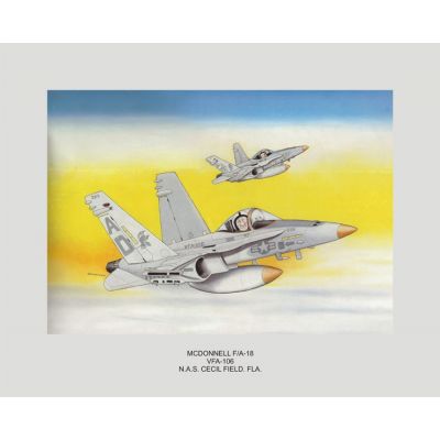 11 x 14 in. McDonnell FA-18 Print