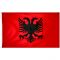 4ft. x 6ft. Albania Flag w/ Line Snap & Ring