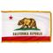 2ft. x 3ft. California Flag Fringed for Indoor Display