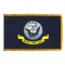36in. x 60in. US Navy Flag Nylon Appliqued Indoor Display w/Fringe