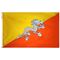 2ft. x 3ft. Bhutan Flag with Canvas Header