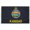 4ft. x 6ft. Kansas Flag w/ Line Snap & Ring