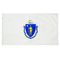 4ft. x 6ft. Massachusetts Flag w/ Line Snap & Ring