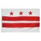 5ft. x 8ft. District of Columbia Flag