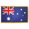 2ft. x 3ft. Australia Flag Fringed for Indoor Display