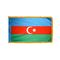 2ft. x 3ft. Azerbaijan Flag Fringed for Indoor Display