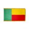 2 ft. x 3 ft. Benin Flag Fringed for Indoor Display