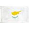 2ft. x 3ft. Cyprus Flag with Canvas Header
