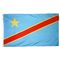 2ft. x 3ft. Democratic Republic Congo Flag with Canvas Header