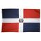 2ft. x 3ft. Dominican Republic Flag Seal with Canvas Header