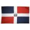 4ft. x 6ft. Dominican Republic Flag Seal with Brass Grommets