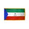 4ft. x 6ft. Equatorial Guinea Flag Seal Indoor with Fringe