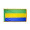 2ft. x 3ft. Gabon Flag Fringed Indoor Display