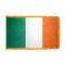 2ft. x 3ft. Ireland Flag Fringed for Indoor Display