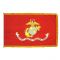 3ft. x 5ft. Marine Corps Flag DBL Indoor Display with Fringe