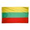 2ft. x 3ft. Lithuania Flag with Canvas Header