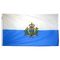 2ft. x 3ft. San Marino Flag Seal with Canvas Header