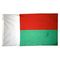 4ft. x 6ft. Madagascar Flag w/ Line Snap & Ring