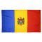 4ft. x 6ft. Moldova Flag w/ Line Snap & Ring